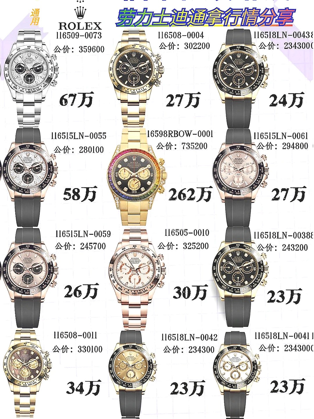 The clasp of the Rolex Daytona watch